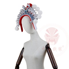 中原戏装京剧白蛇传青白蛇额子蛇头列子戏曲盔帽戏剧头饰武旦盔头