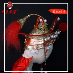 中原戏装戏曲豫剧花木兰头盔京川剧变脸头盔帽子刘大哥讲话木兰盔