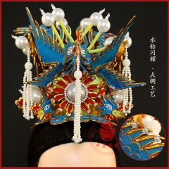 中原戏装戏曲佘太君老旦凤戏剧演出舞台京剧豫剧盔头饰老旦凤