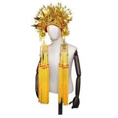 中原戏装金凤冠寺庙王母送子娘娘妈祖菩萨婚庆影楼神像神仙大帽子