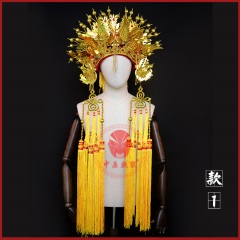 中原戏装金凤冠寺庙王母送子娘娘妈祖菩萨婚庆影楼神像神仙大帽子