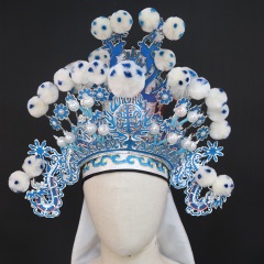 中原戏装软扎巾京剧服装戏曲用品戏曲服装戏剧用品武生武将大列子