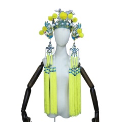 中原戏装戏曲点绸老旦套翅戏剧盔头舞台演出帽子女驸马套女套翅