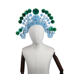 中原戏装大列子京剧戏曲戏剧古装舞台演出用品戏帽武生将军大额子