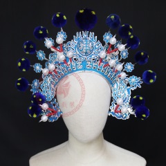 中原戏装大列子京剧戏曲戏剧古装舞台演出用品戏帽武生将军大额子