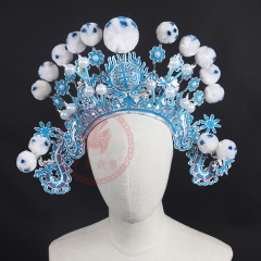 中原戏装大列子京剧戏曲戏剧古装舞台演出用品戏帽武生将军大额子