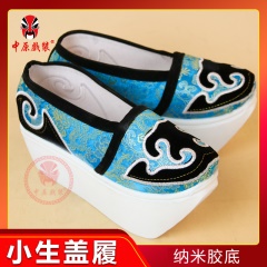 中原戏装戏曲小生鞋子越剧粤剧小生盖履戏剧舞台演出戏鞋云头靴