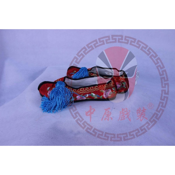 戏装戏曲用品戏剧服装古装演出京剧豫剧戏鞋彩鞋优质北京平底彩鞋