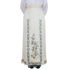 中原戏装京剧戏曲服装旦角仿手绣鱼鳞马面裙青衣软绉全金菊花腰包