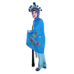 中原戏装女兵斗篷京越剧戏曲戏剧舞台演出服装女将斗篷女短披风