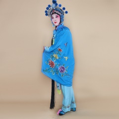 中原戏装女兵斗篷京越剧戏曲戏剧舞台演出服装女将斗篷女短披风