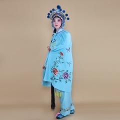 中原戏装女兵斗篷京越剧戏曲戏剧舞台演出服装女将斗篷女短披风