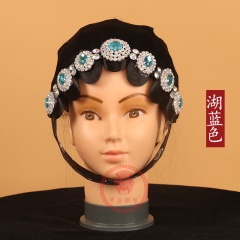 中原戏装戏曲戏剧用品京剧头面木钻一体式头面小姐头套木钻包头