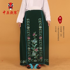 中原戏装京剧戏剧戏曲服装腰包马面裙青衣花旦老旦角绣花裙子素裙